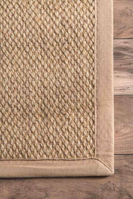 Natural Fiber Sisal Area Rug in Sand Color