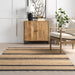 Natural Fiber Striped Fringe Area Rug 120x180 cm
