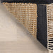 Natural Fiber Striped Fringe Area Rug 120x180 cm
