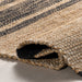 Natural Fiber Striped Fringe Area Rug 120x180 cm