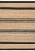 Natural Fiber Striped Fringe Area Rug 120x180 cm