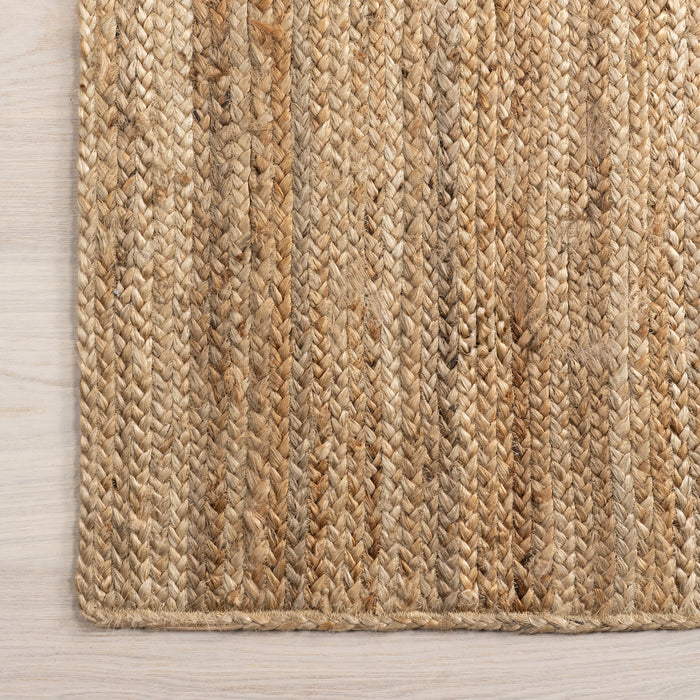 Natural Handmade Jute Braided Area Rug 120 cm