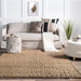 Natural Handmade Jute and Seagrass Area Rug