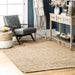 Natural Handwoven Jute Area Rug 160cm Durable Design