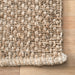 Natural Handwoven Jute Area Rug 160cm Durable Design