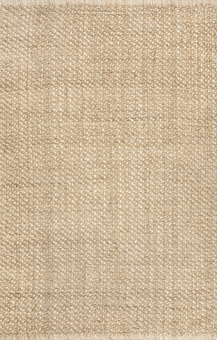 Natural Handwoven Jute Area Rug 160cm Durable Design