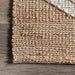 Natural Jute Area Rug 100% Handmade Organic Design