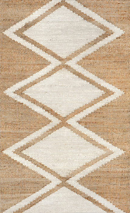 Natural Jute Area Rug 100% Handmade Organic Design
