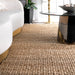 Natural Jute Area Rug With Tassels 150cm x 90cm