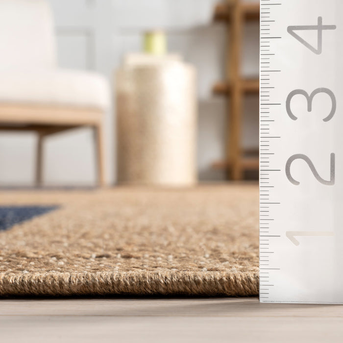 Natural Jute Area Rug for Scandinavian Farmhouse Decor