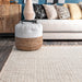 Natural Jute Basketweave Area Rug For Home Decor