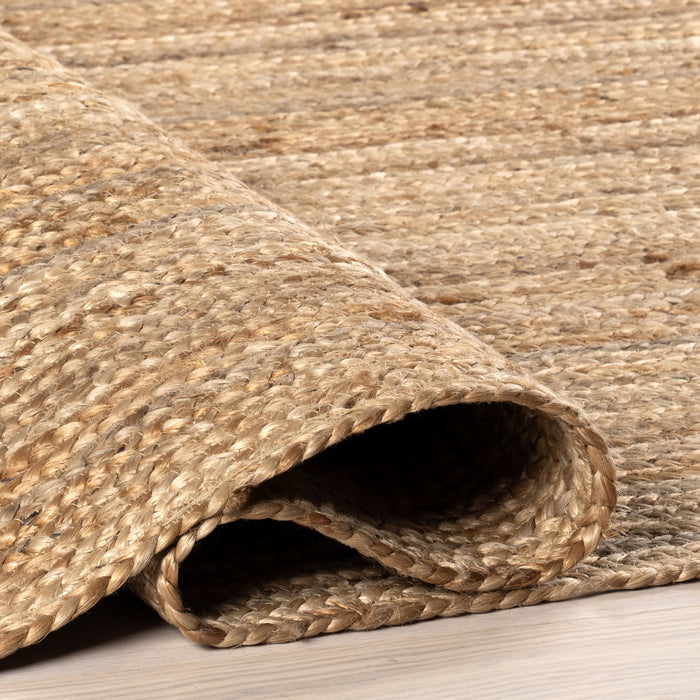 Natural Jute Braided Area Rug 100% Handmade 120cm