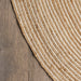 Natural Jute Braided Area Rug 60x90 cm