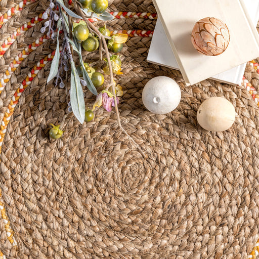 Natural Jute Braided Area Rug for Home Decor