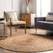 Natural Jute Braided Area Rug for Home Decor