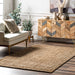 Natural Jute Braided Rug for Living Room and Dining Room