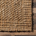 Natural Jute Braided Rug for Living Room and Dining Room