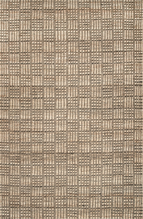 Natural Jute Checkered Basketweave Area Rug 120x180 cm