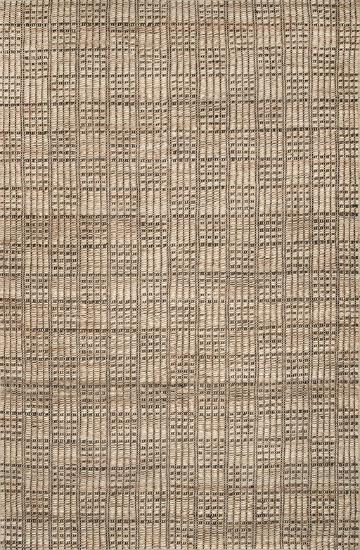 Natural Jute Checkered Basketweave Area Rug 120x180 cm