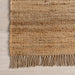 Natural Jute Crosshatch Area Rug 90x150 cm