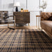 Natural Jute Plaid Area Rug for Living Room 150x90 cm