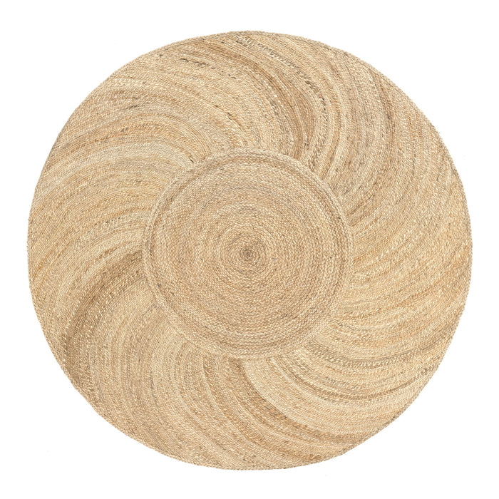 Natural Jute Spiral Area Rug 150 cm x 90 cm