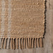 Natural Jute Striped Area Rug 150cm for Home Décor