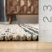 Natural Jute Striped Area Rug for Home Decor