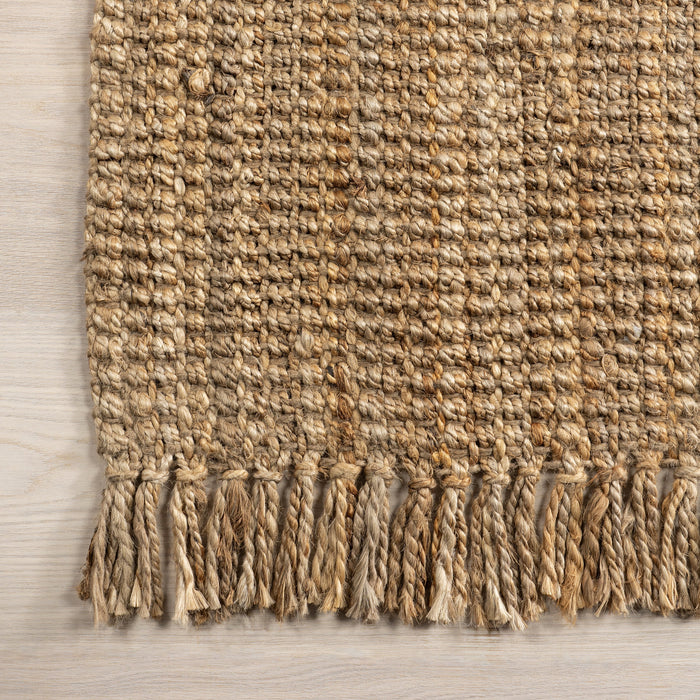 Natural Jute Tasseled Area Rug 120 cm