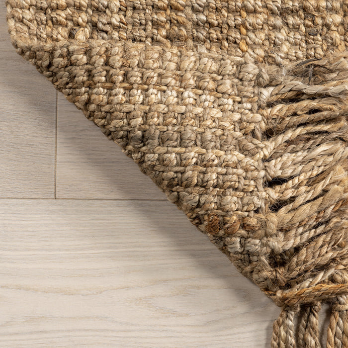 Natural Jute Tasseled Area Rug 120 cm