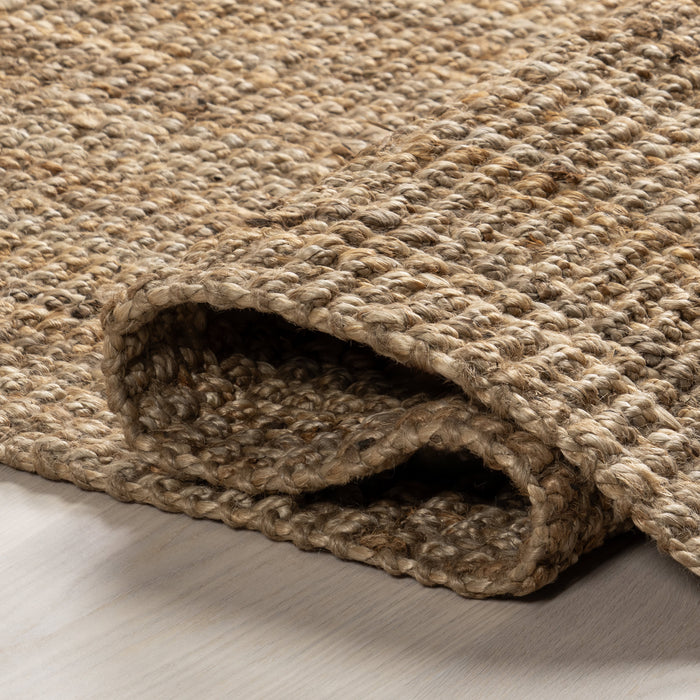 Tappeto in iuta naturale con nappe 50x80 cm