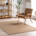 Natural Lined Weave Area Rug For Living Room And Bedroom