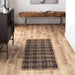 Natural Plaid Jute Area Rug 60x90 cm for Living Room