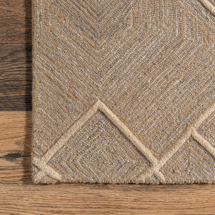 Natural Sansa Maze Area Rug for Home Decor