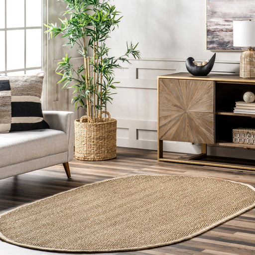 Natural Seagrass Area Rug for Living Room and High-Traffic Areas