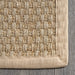 Natural Seagrass Checker Weave Area Rug for Home Spaces