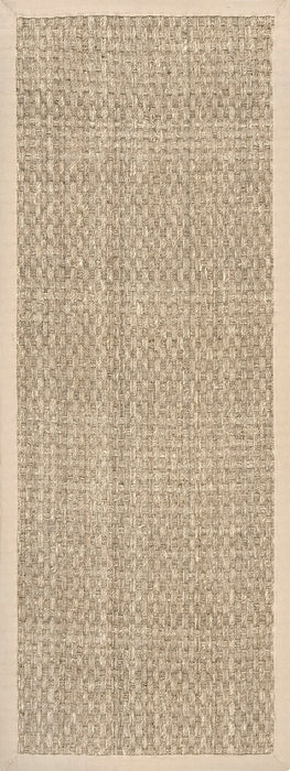 Natural Seagrass Checker Weave Area Rug for Home Spaces