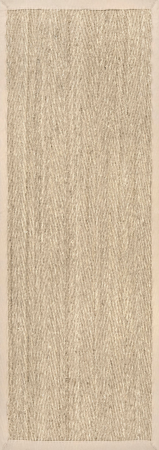 Natural Seagrass Herringbone Area Rug for Home Décor