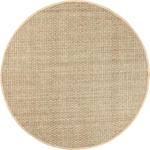 Natural Seagrass Rug with Checker Weave Design