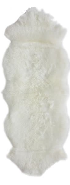 Natural Sheepskin Double Pelt Rug 46cm x 160cm