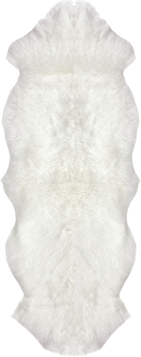 Natural Sheepskin Double Pelt Rug 46cm x 160cm
