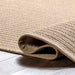 Natural Sisal Rug with Pinstriped Design for Home Decor