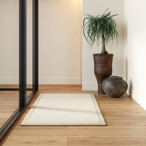 Natural Sisal Wool Area Rug 152cm Tan