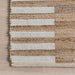 Natural Striped Area Rug 50x80 cm
