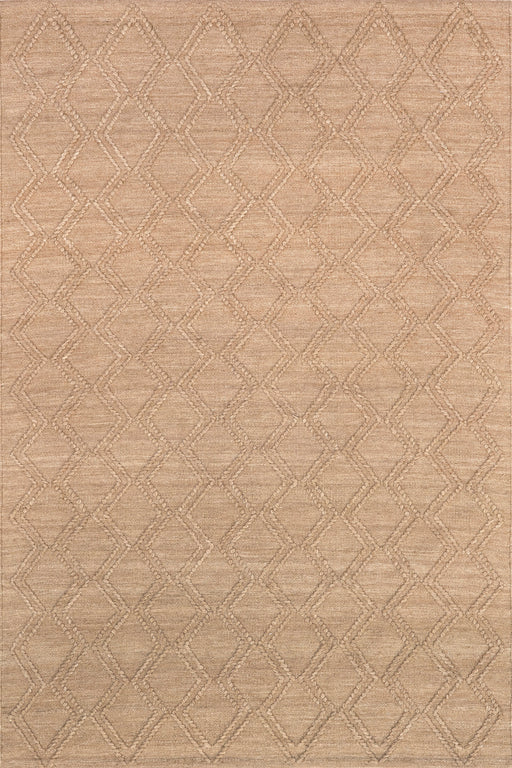 Natural Textured Trellis Area Rug 100% Recycled PET