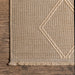 Natural Trellis Area Rug 152 cm Soft Durable Comfort