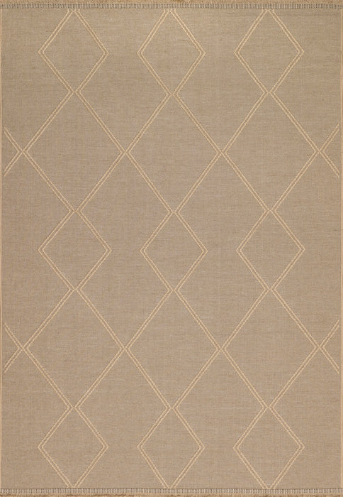 Natural Trellis Area Rug 152 cm Soft Durable Comfort