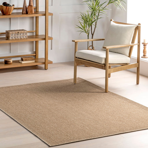 Natural Weave Area Rug with Krystal Border 160x230 cm