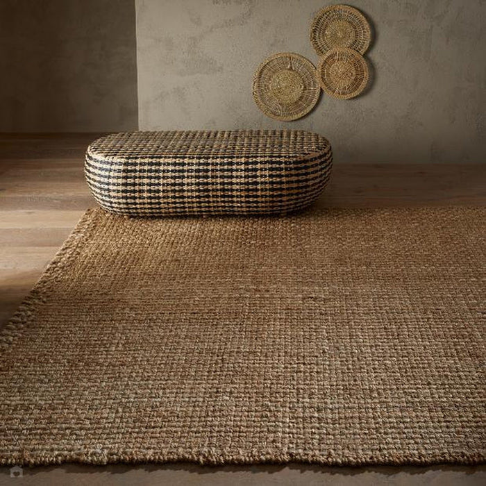 Naturals Hand-Woven Jute Flatweave Basket Natural/Bleach Rug