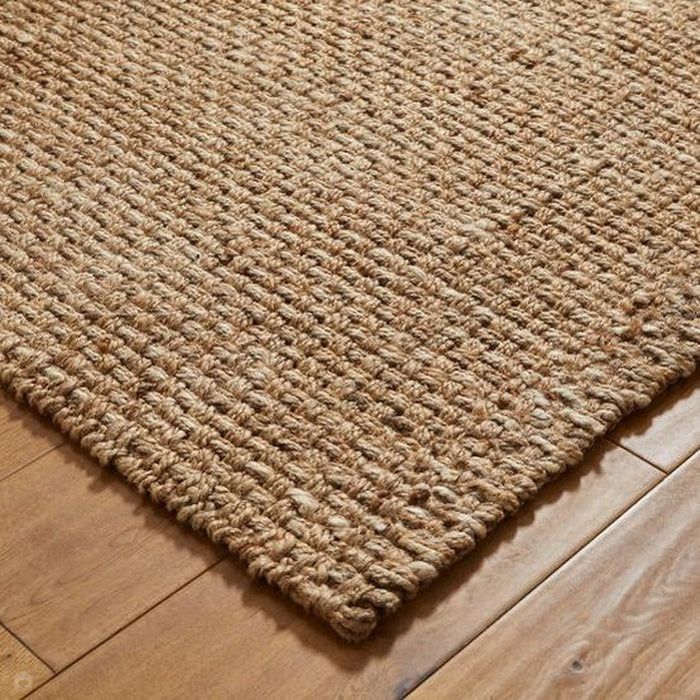 Naturals Hand-Woven Jute Flatweave Basket Natural/Bleach Rug